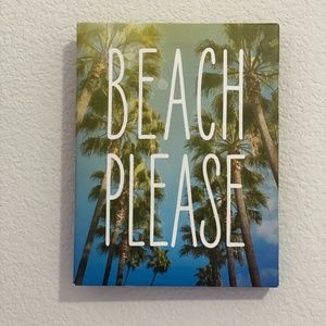 'Beach Please' Canvas Wall Art